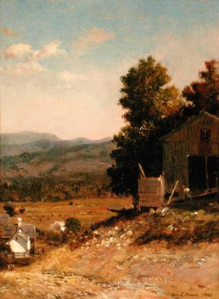 Study of Old Barn, West Campton, New Hampshire od George Loring Brown