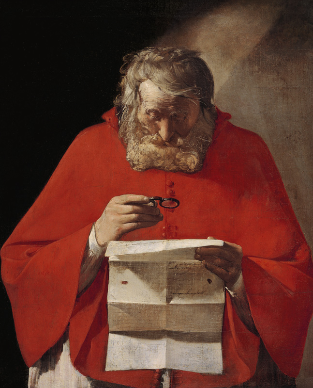 Saint Jerome reading a letter od Georges de La Tour