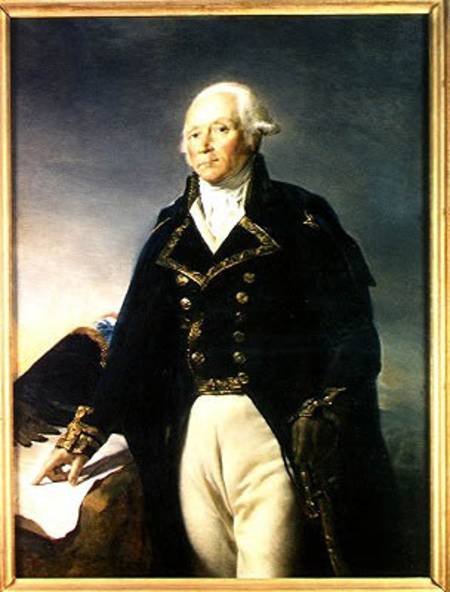 Portrait of Francois-Christophe Kellermann (1735-1820) od Georges Rouget