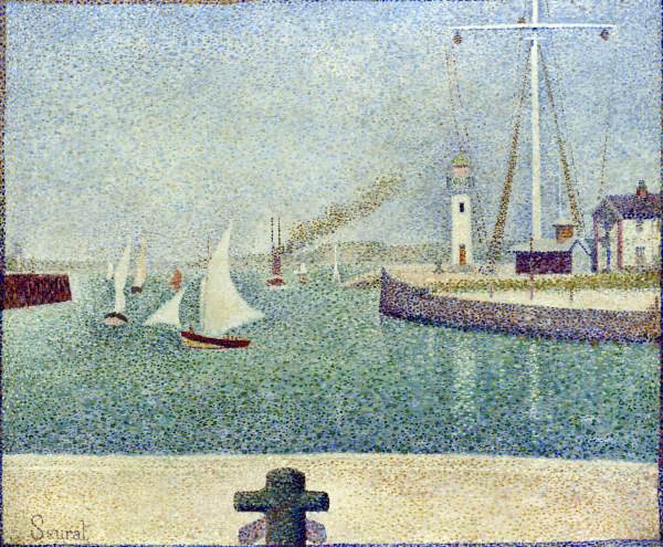 Seurat / Harbour entrance / 1888 od Georges Seurat