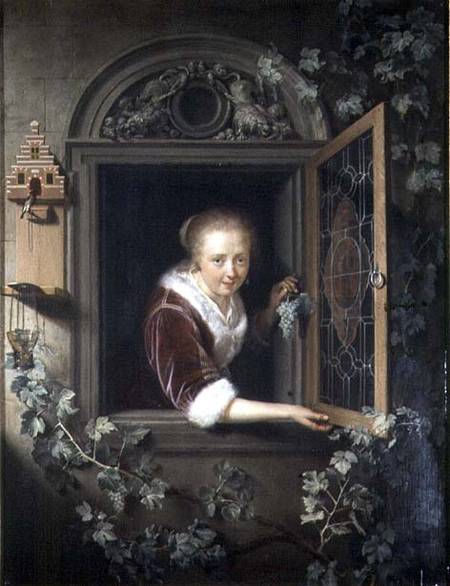 Young girl at the window od Gerard Dou