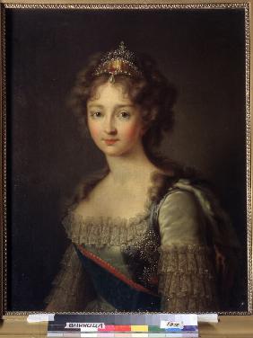 Portrait of Empress Elizabeth Alexeievna, Princess Louise of Baden (1779-1826)