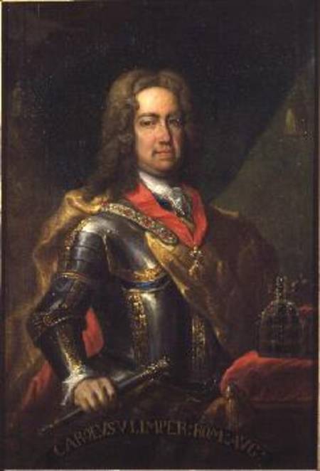 Charles VI (1685-1740) Holy Roman Emperor od German School