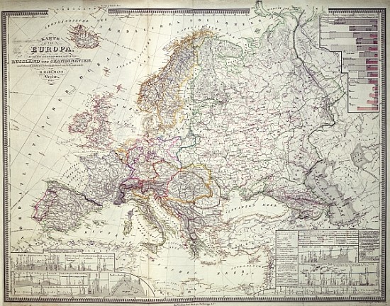 Map of Europe od German School