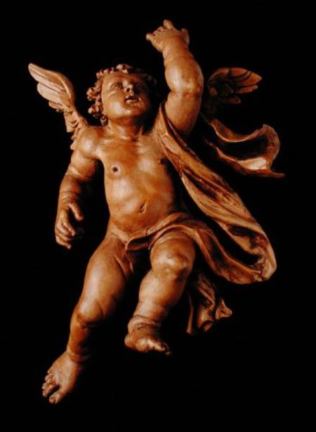 One of a pair of putti od German School