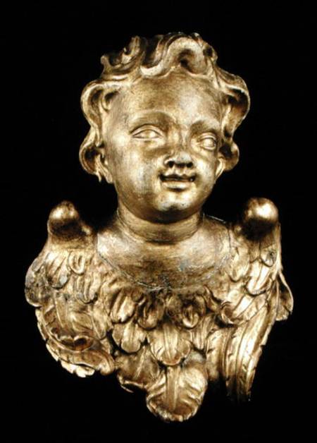 Putti head with wings od German School