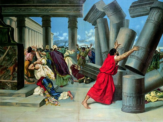 Samson and Delilah and the destruction of the Temple od German School