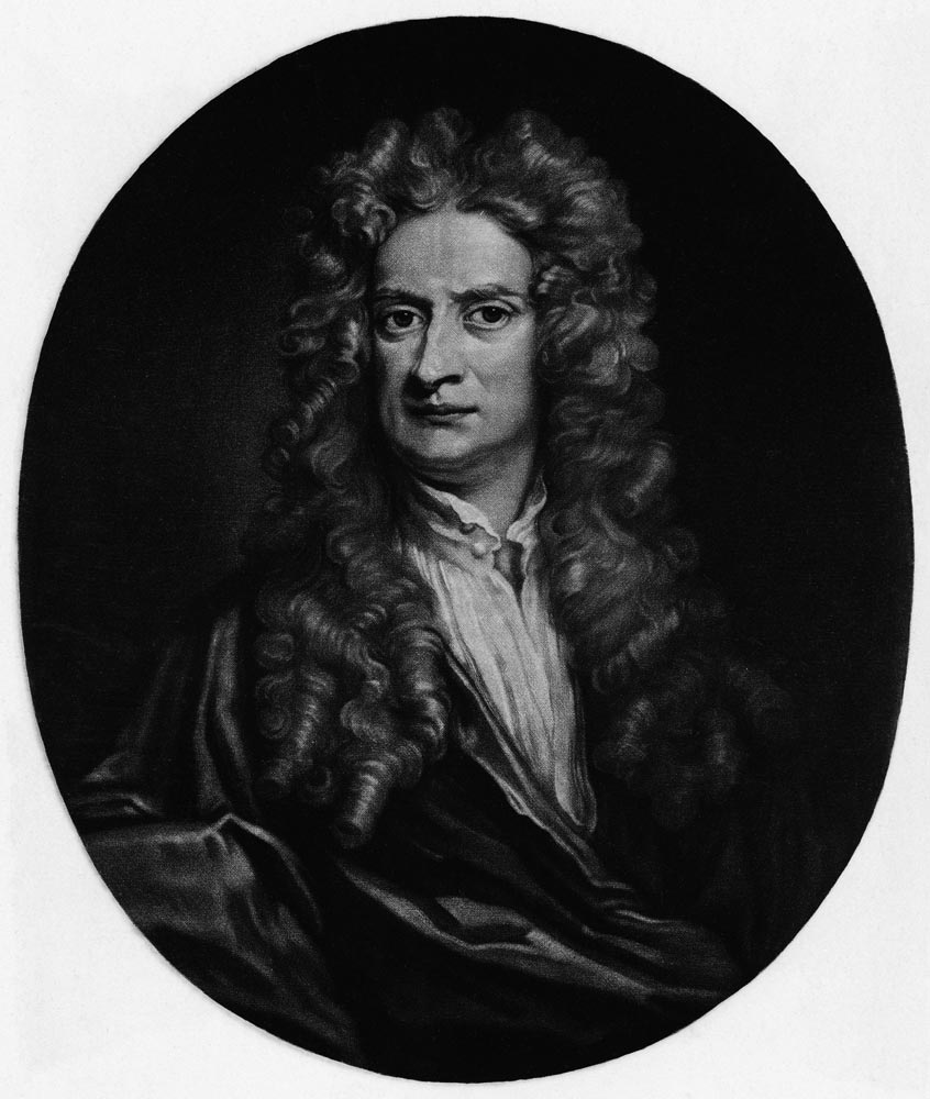 Isaac Newton od German School, (19th century)