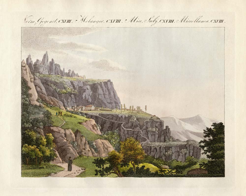 The Montserrat in Spain od German School, (19th century)