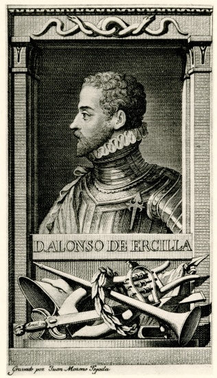Don Alonso de Ercilla y Zuniga od German School, (19th century)