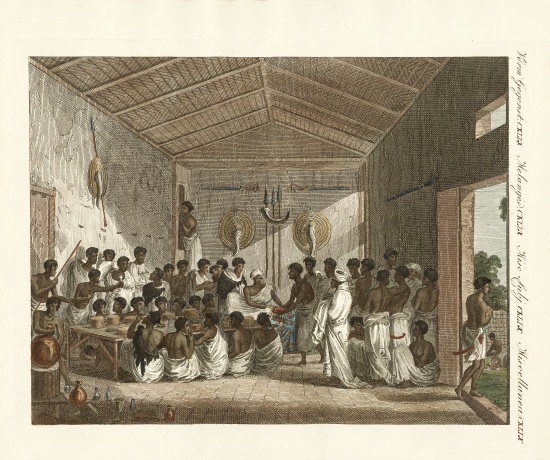 Great symposia by the Ras of Tiger in Abyssinia od German School, (19th century)