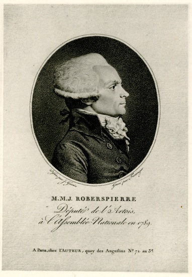 Maximilien Marie Isidore de Robespierre od German School, (19th century)