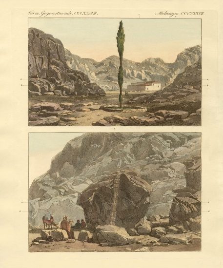 Views of Mount Sinai od German School, (19th century)