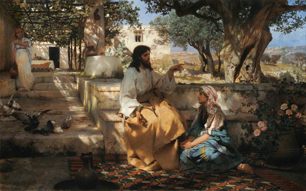 Christ in the House of Martha and Maria od G.I. Semiradski