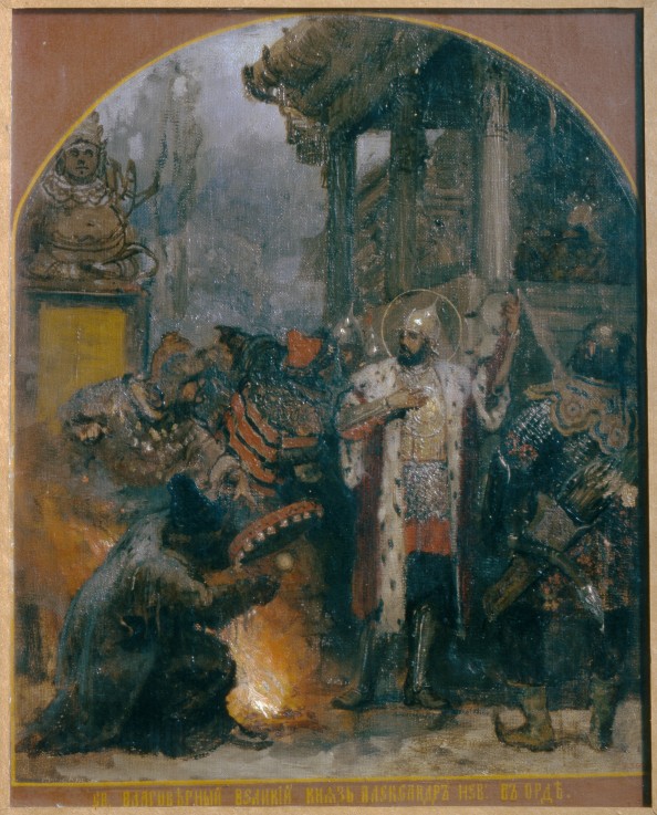 Alexander Nevsky at the Golden Horde od G.I. Semiradski