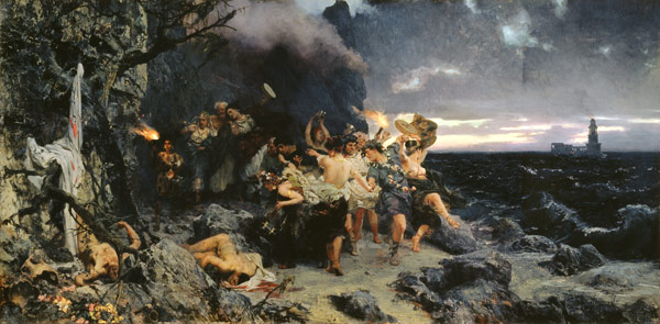 An Orgy at the time of Tiberius on the Capri island od G.I. Semiradski