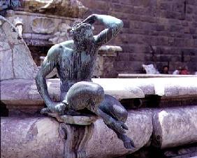 The Fountain of Neptune, detail of a satyr