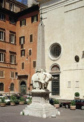 Elephant Bearing an Egyptian Obelisk