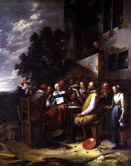 A Musical Party od Gillis van Tilborgh