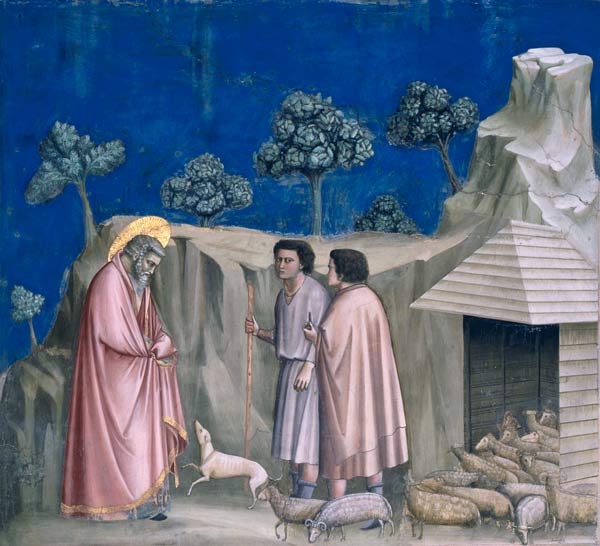 Joachim and shepherds / Giotto / 1303/10 od Giotto (di Bondone)