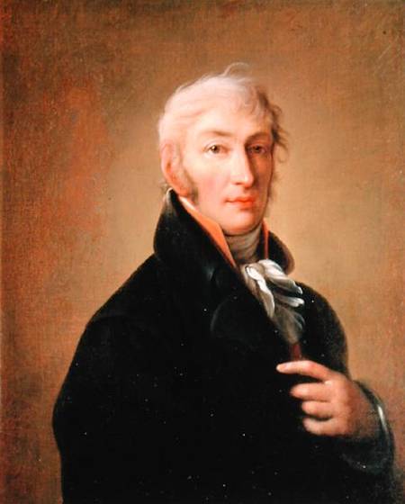Portrait of Nikolay Mikhaylovich Karamzin (1766-1826) od Giovan Battista Ortolani-Damon