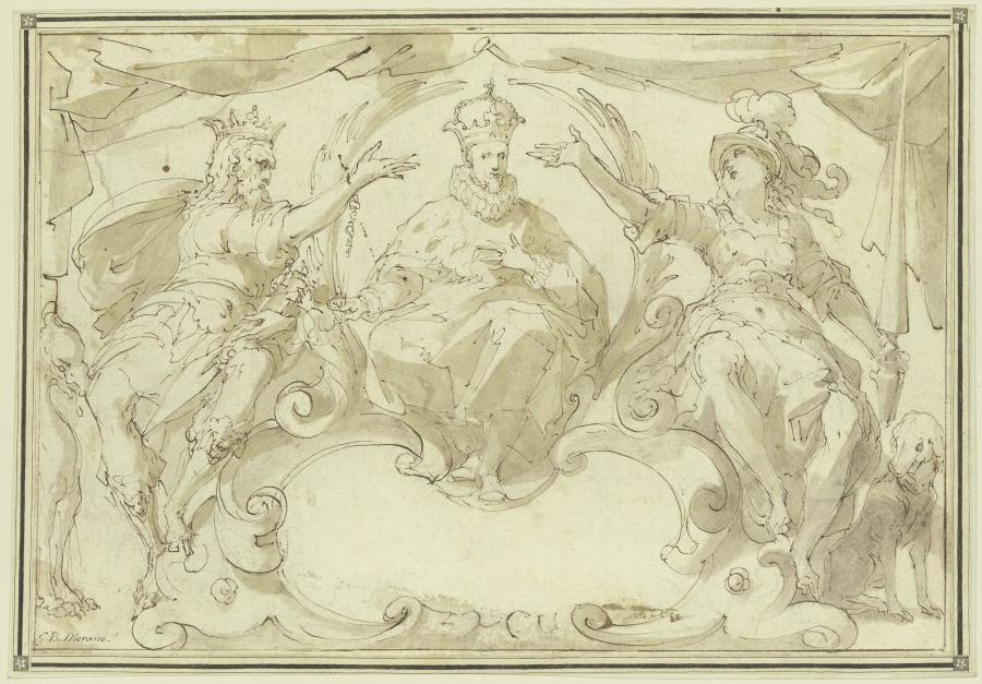 Apotheosis of an emperor od Giovanni Battista Merano