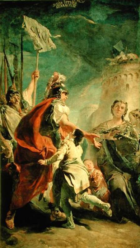 Coriolanus in the Environs of Rome od Giovanni Battista Tiepolo