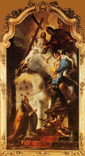 The admiration of the Trinität by the St. pope Clemens. od Giovanni Battista Tiepolo