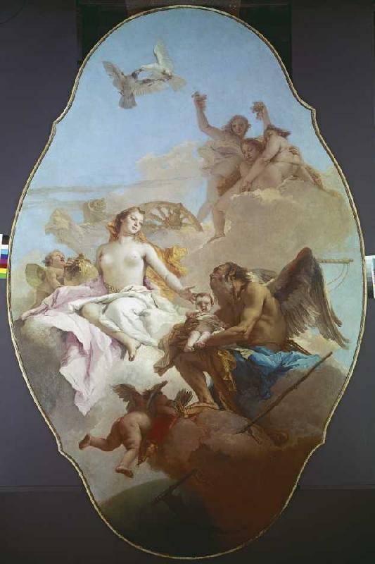 Eine Allegorie mit Venus und der Zeit od Giovanni Battista Tiepolo