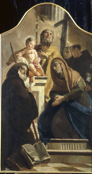 G.B.Tiepolo /Joseph w.Boy Jesus & Saints od Giovanni Battista Tiepolo