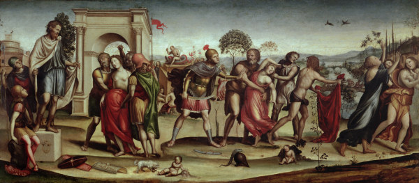 Sodoma, Raub der Sabinerinnen od Giovanni Bazzi Sodoma