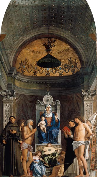 Bellini, Giovanni c.1430 - 1516. - ''Sacra Conversazione'' (Madonna with Child and Saints), 1487/88. od Giovanni Bellini