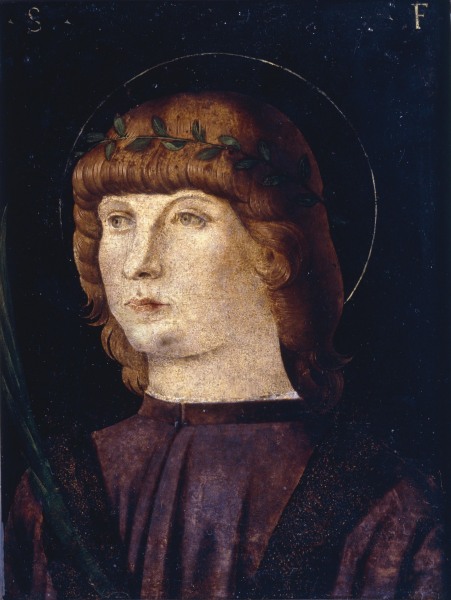 Young Saint , Circle of Bellini od Giovanni Bellini