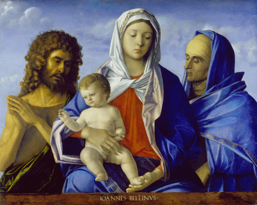 Madonna and Child with Saints John the Baptist and Elizabeth od Giovanni Bellini