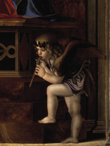 Angels making music od Giovanni Bellini