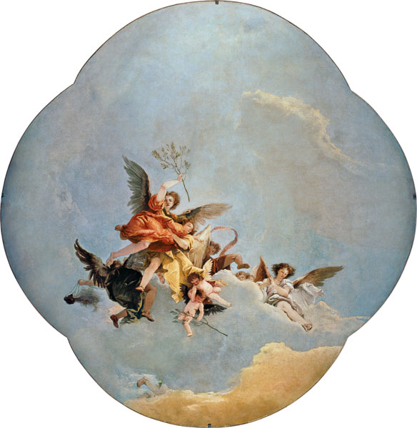 G.D.Tiepolo / Triumph of Peace / c.1749 od Giovanni Domenico Tiepolo