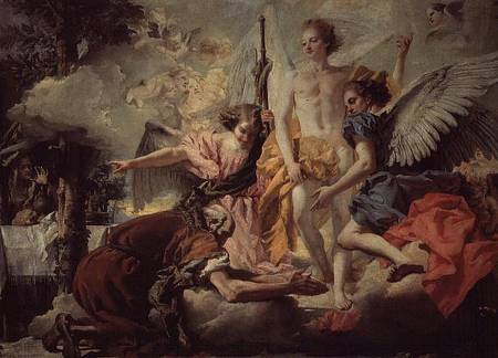 Abraham and the Three Angels od Giovanni Domenico Tiepolo