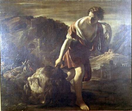 David Dragging Goliath's Head od Giovanni Lanfranco
