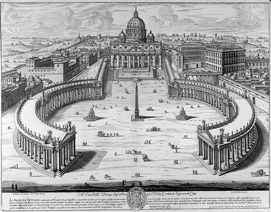 The Vatican, Rome od Giovanni Battista Falda