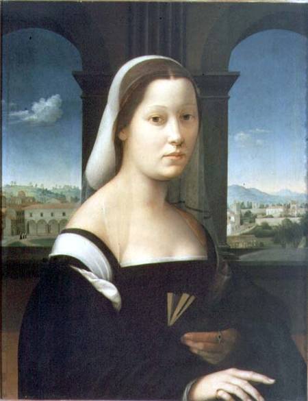 Portrait of a Woman (panel) od Giuliano Bugiardini