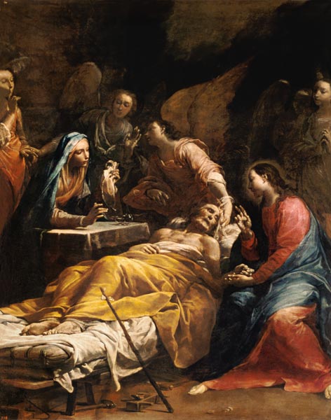 The Death of St. Joseph od Giuseppe Lo Spagnuolo Crespi
