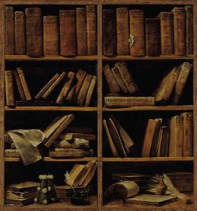 Trompe l'Oeil of a Bookcase