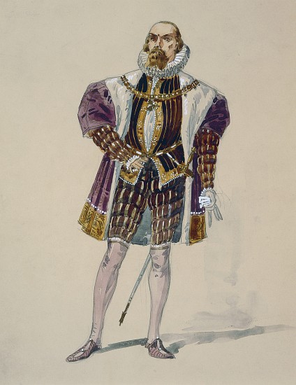 Costume for Alvise in Act III of La Gioconda by Amilcare Ponchielli od Giuseppe Palanti