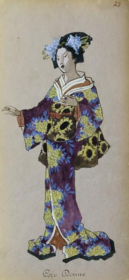 Costume for member of female chorus from Madama Butterfly by Giacomo Puccini