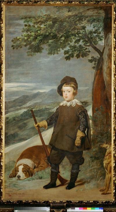 Prince Baltasar Carlos as hunter od Giuseppe Velasco or Velasquez