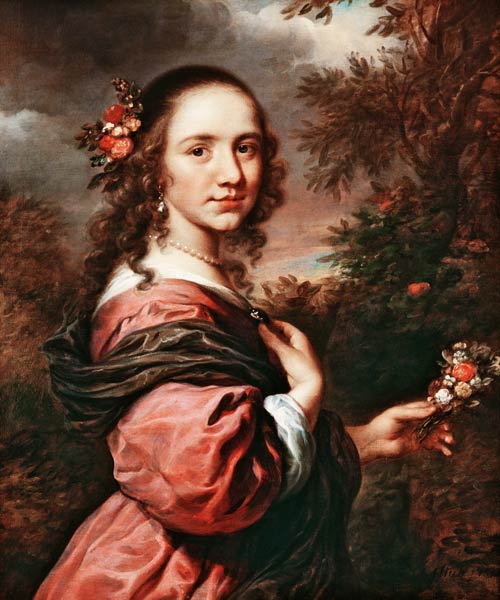 Portrait of a lady od Govaert Flinck