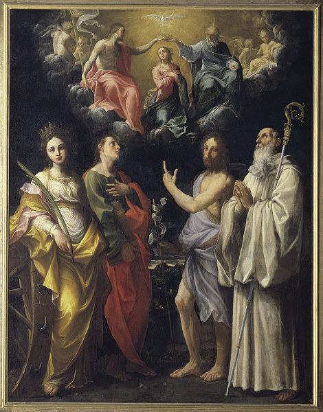 Reni / Coronation of Mary / c.1595 od Guido Reni