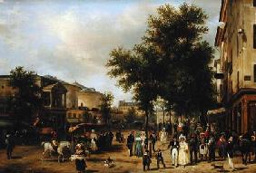 View of Boulevard Montmarte, Paris