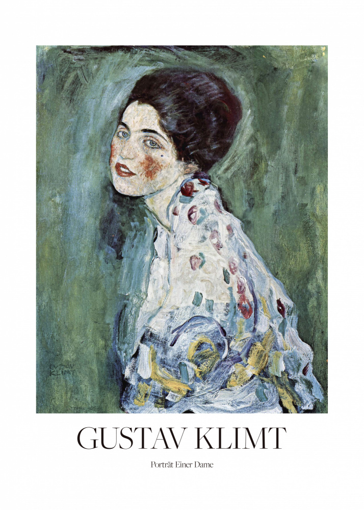 Porträt Einer Dame (1916–1917) Poster od Gustav Klimt