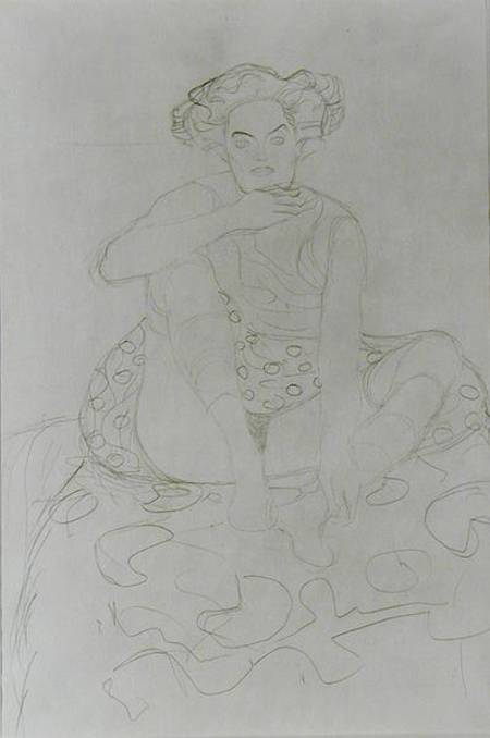 Seated Woman od Gustav Klimt